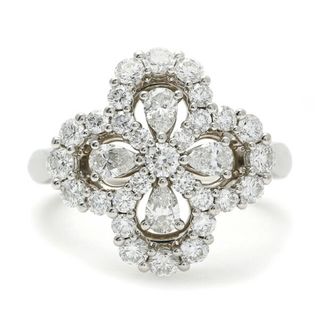 ハリーウィンストン(HARRY WINSTON)のハリー・ウィンストン ミニ フルモチーフ ループ PT950 リング 中古(リング(指輪))