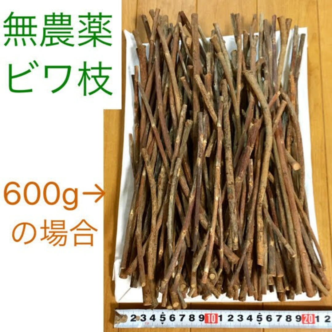 びわ枝 600g 果樹枝 かじり木 素材 農薬不使用 ★ チンチラ ハムスター その他のペット用品(小動物)の商品写真