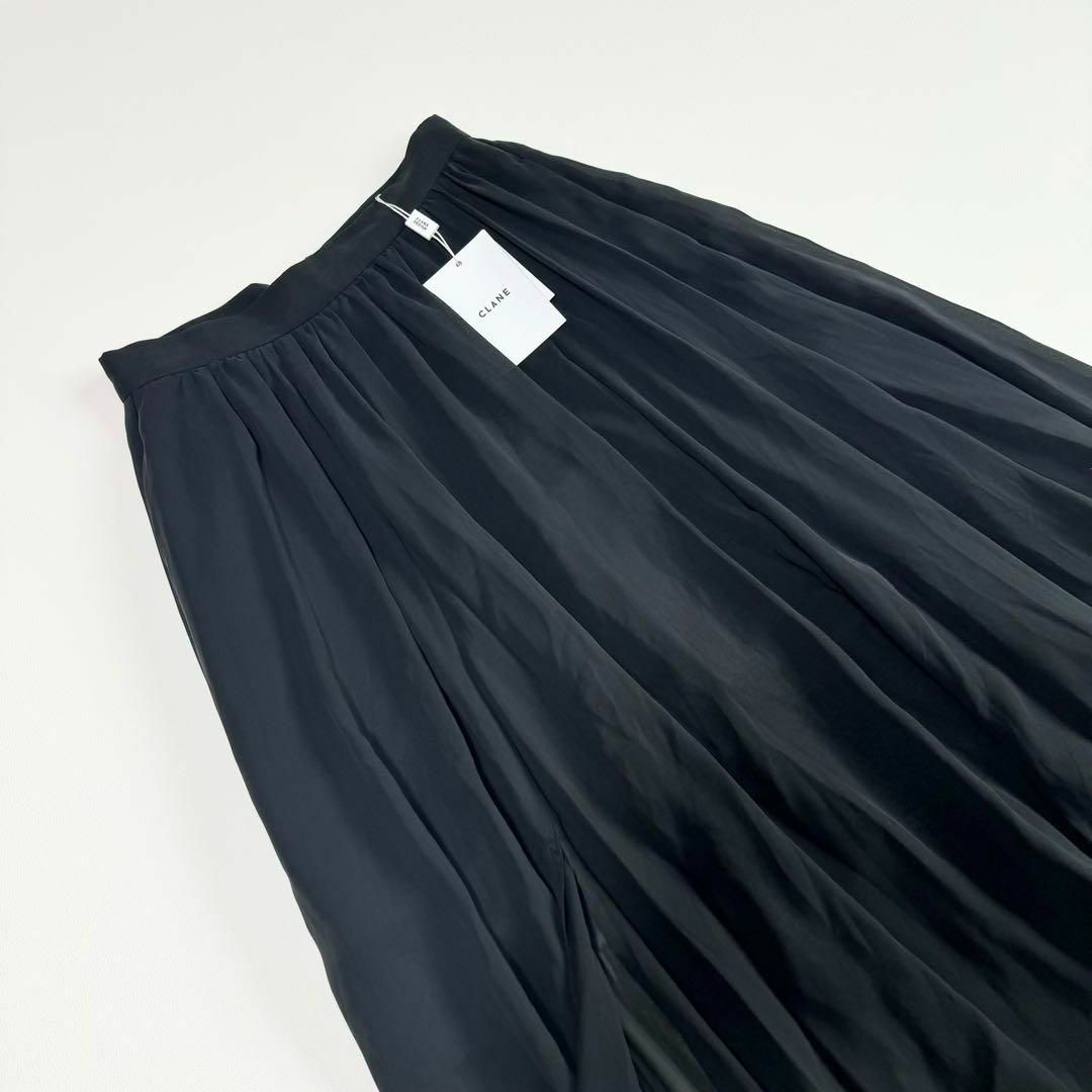 CLANE(クラネ)の＊タグ付き＊ CLANE SHIEER SLIT SKIRT ブラック レディースのスカート(ロングスカート)の商品写真