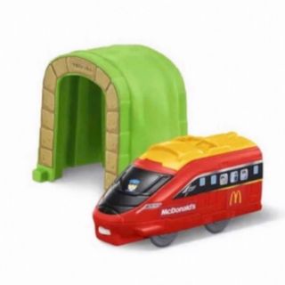 プラレールシリーズ(プラレールシリーズ)のマクドナルド ハッピーセット プラレール 2022 スピードジェット&トンネル(電車のおもちゃ/車)