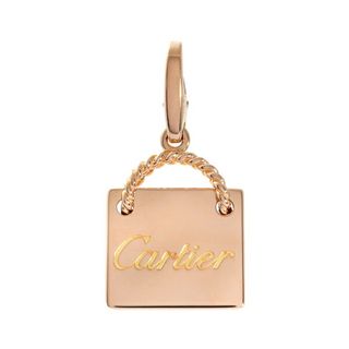 カルティエ(Cartier)のカルティエ ショッピングバッグ K18PG ピンクゴールド チャーム 中古(その他)