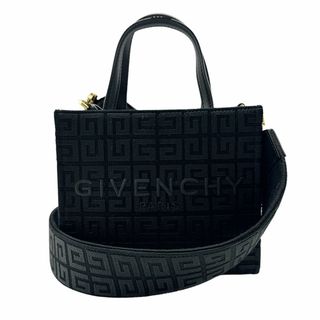 ジバンシィ(GIVENCHY)のジバンシィ GIVENCHY ハンドバッグ 斜め掛けショルダーバッグ エンブロイダリー キャンバス/レザー ブラック レディース 送料無料【中古】 z0361(ハンドバッグ)