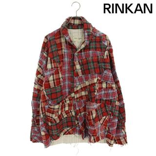 グレッグローレン(Greg Lauren)のグレッグローレン  STITCHWORK RED パッチワークチェックジャケットブルゾン メンズ 3(ブルゾン)