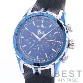 EDOX - エドックス 【EDOX】 グランドオーシャン エクストリームセーリングシリーズ スペシャルエディション 45004-357B-BUIN メンズ ブルー ステンレススティール(PVD) 腕時計 時計 GRAND OCEAN EXTREME SAILING SERIES SPECIAL EDITION BLUE SS(PVD) 【中古】 