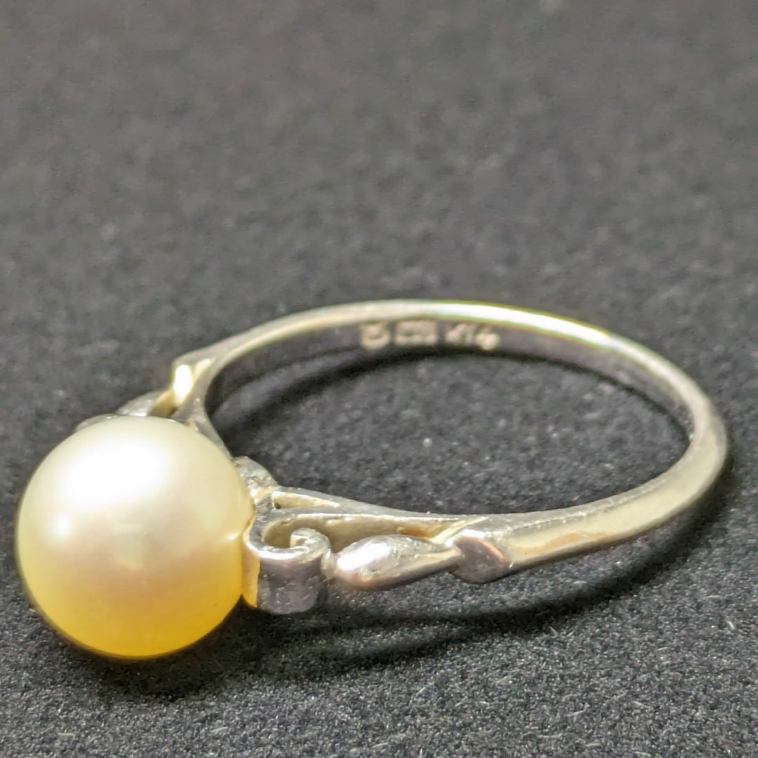 MIKIMOTO(ミキモト)の797 ミキモトパールリングK14WGホワイトゴールド13号 レディースのアクセサリー(リング(指輪))の商品写真