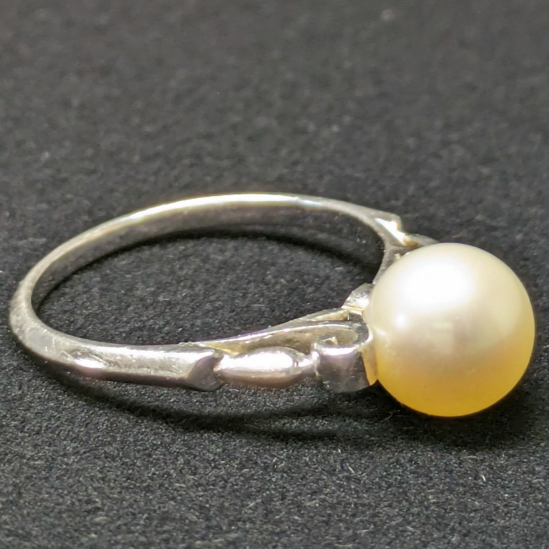 MIKIMOTO(ミキモト)の797 ミキモトパールリングK14WGホワイトゴールド13号 レディースのアクセサリー(リング(指輪))の商品写真