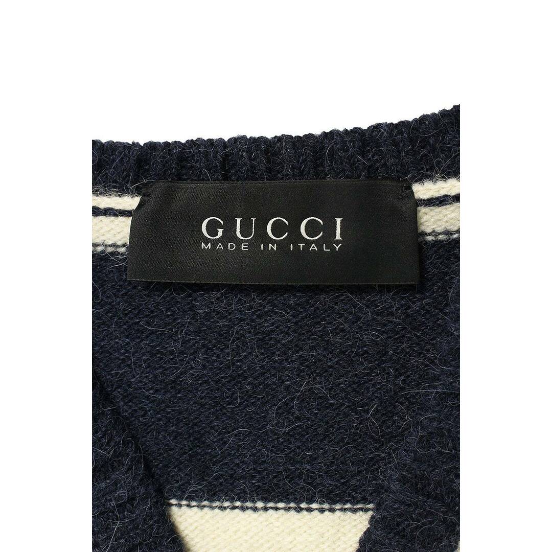 Gucci(グッチ)のグッチ  398106 アルパカボーダーニットベスト メンズ L メンズのトップス(ベスト)の商品写真