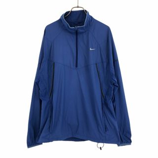 ナイキ(NIKE)のナイキ 長袖 アノラックパーカー XL ブルー NIKE プルオーバー メンズ 古着 【240405】 メール便可(その他)