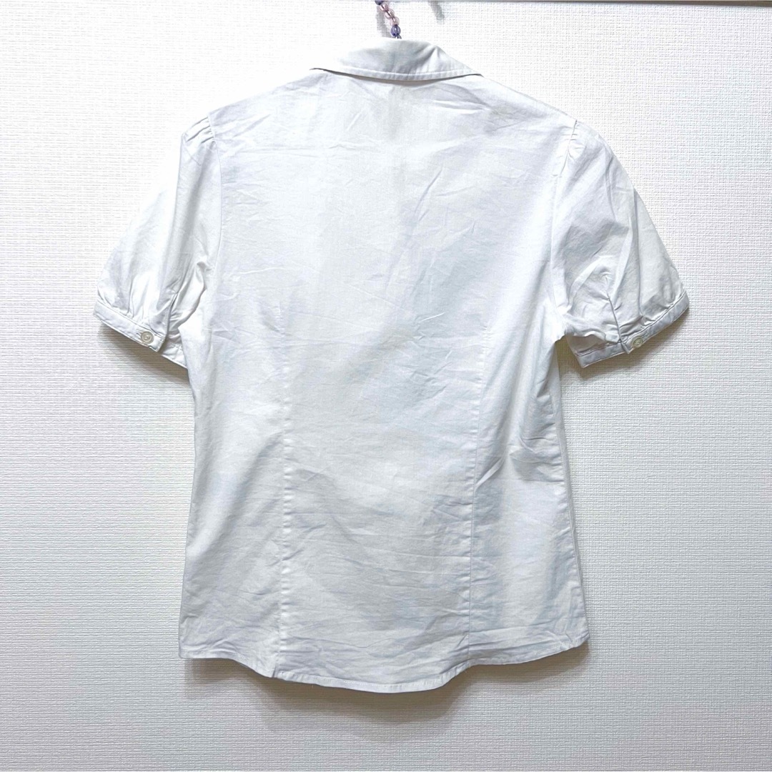 HONEYS(ハニーズ)のパフスリーブスキッパーフリルシャツ 半袖 ハニーズ レディース レディースのトップス(シャツ/ブラウス(半袖/袖なし))の商品写真