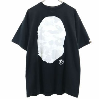 アベイシングエイプ(A BATHING APE)のアベイシングエイプ 日本製 半袖 Tシャツ XL ブラック A BATHING APE メンズ 古着 【240405】(Tシャツ/カットソー(半袖/袖なし))