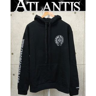 クロムハーツ(Chrome Hearts)のCHROME HEARTS 銀座店 クロムハーツ 新品 オンライン限定 ラメ ホースシュー パーカー 長袖 裏起毛 メンズ size:L 黒 94705(パーカー)