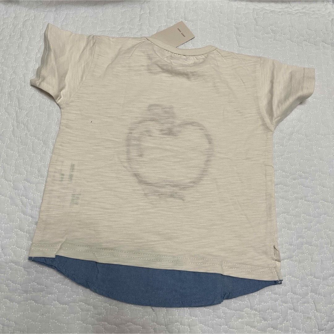 petit main(プティマイン)のプティマイン　りんご　Tシャツ　タグ付き　110 キッズ/ベビー/マタニティのキッズ服女の子用(90cm~)(Tシャツ/カットソー)の商品写真