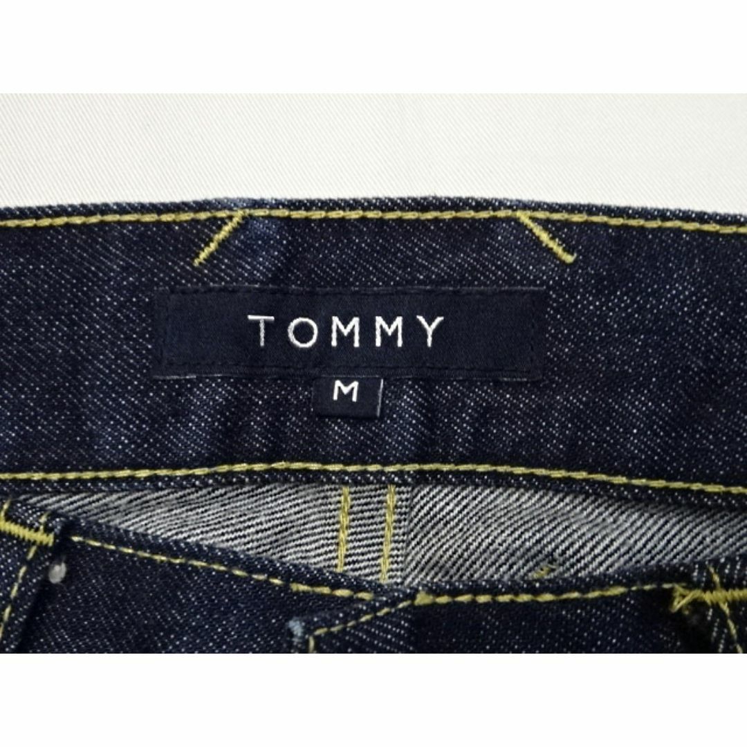 TOMMY HILFIGER(トミーヒルフィガー)のトミーヒルフィガー☆濃紺☆ピンク刺繍デニム☆M☆ウェスト約85cm メンズのパンツ(デニム/ジーンズ)の商品写真