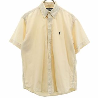 ラルフローレン(Ralph Lauren)のラルフローレン 半袖 ボタンダウンシャツ S ベージュ RALPH LAUREN メンズ 古着 【240405】 メール便可(シャツ)