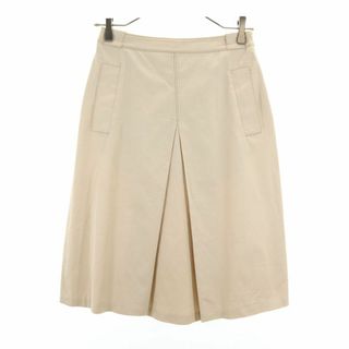 マックスマーラ(Max Mara)のマックスマーラ イタリア製 ミディ丈 スカート 36 ベージュ MAX MARA レディース 古着 【240405】 メール便可(ひざ丈スカート)