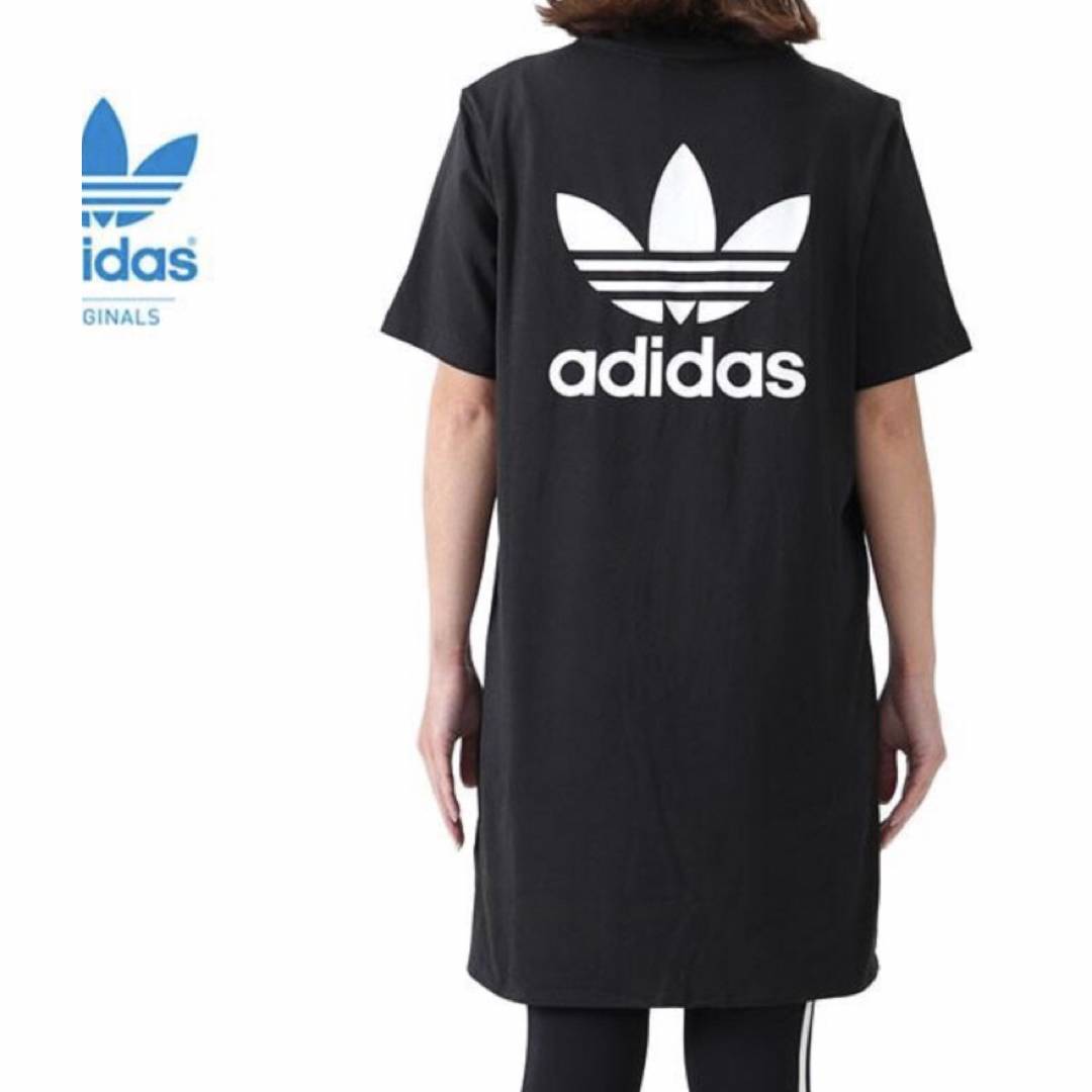 Originals（adidas）(オリジナルス)のアディダスオリジナルス　ワンピースTシャツ　M レディースのワンピース(ミニワンピース)の商品写真