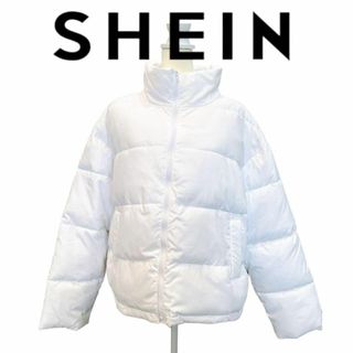 SHEIN ユニセックス　ホワイト　ダウンジャケット　L(ダウンジャケット)