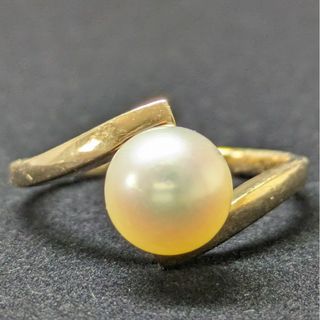 ミキモト(MIKIMOTO)の805 ミキモトパールリングK18YGイエローゴールド9号(リング(指輪))