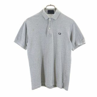 フレッドペリー(FRED PERRY)のフレッドペリー 日本製 半袖 ポロシャツ S グレー FRED PERRY 鹿の子 メンズ 古着 【240405】(ポロシャツ)