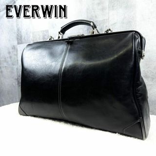 エバウィン(EVERWIN)の美品 EVERWIN 3way レザーダレスバッグ リュック ショルダー 黒(ビジネスバッグ)