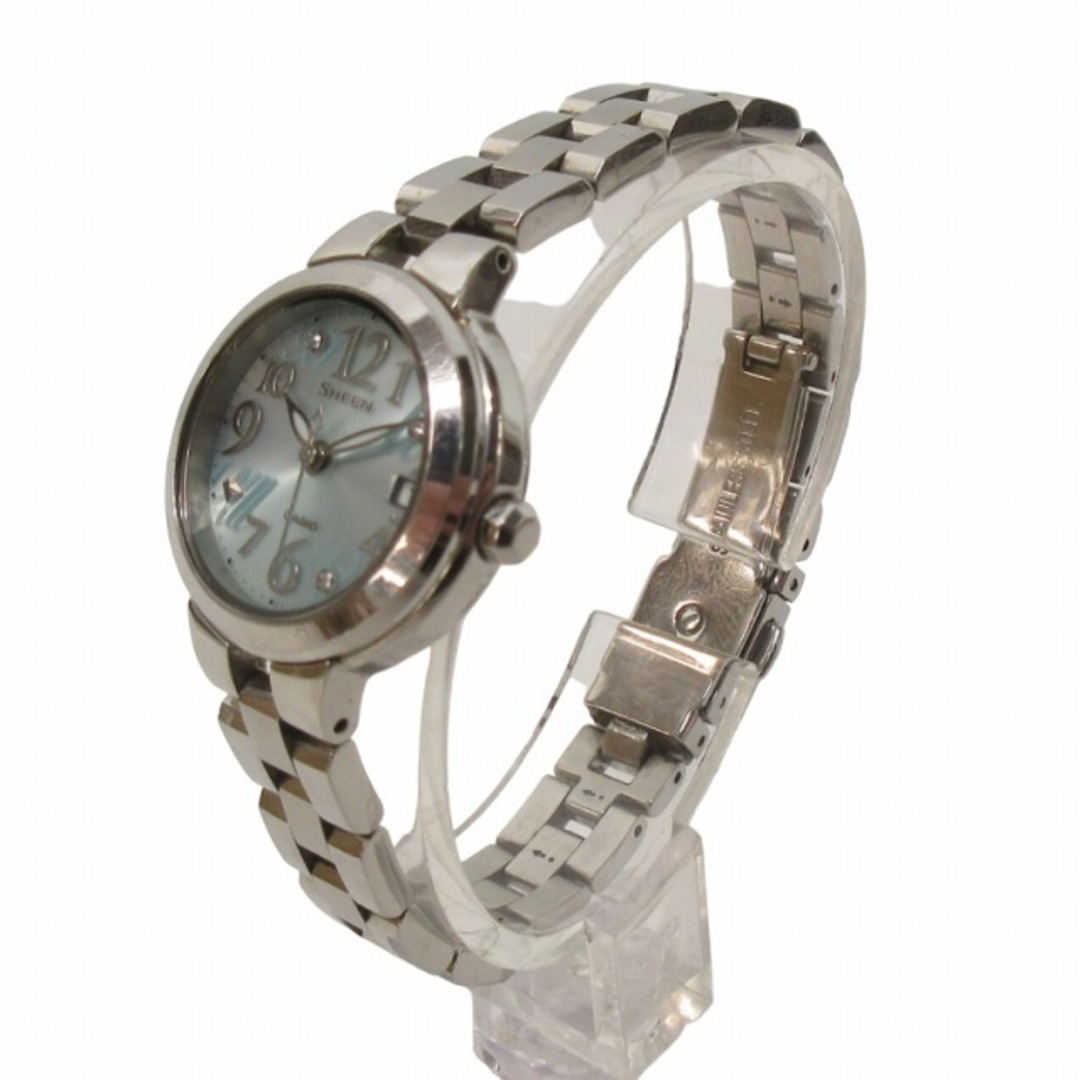 CASIO(カシオ)のカシオ シーン SHEEN 腕時計 ソーラー SHE-4506 シルバーカラー レディースのファッション小物(腕時計)の商品写真