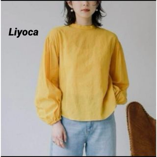 LANDWARDS - Liyoca リヨカ★バルーンスリーブ　ブラウス　バンドカラー　レイヤード