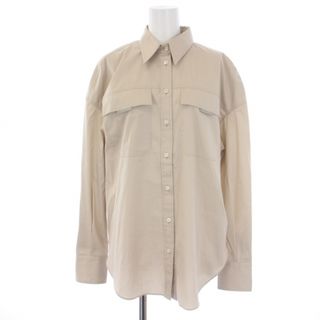 ブルネロクチネリ(BRUNELLO CUCINELLI)のブルネロクチネリ シャツ ブラウス 長袖 モニーレ装飾 L ベージュ(シャツ/ブラウス(長袖/七分))