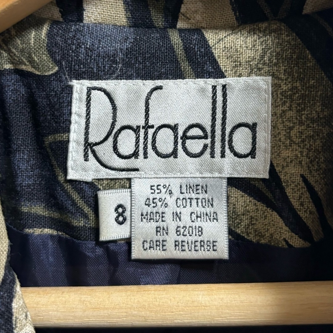 VINTAGE(ヴィンテージ)のRafaella ラファエラ　ボタニカル　テーラードジャケット　コットン　リネン メンズのジャケット/アウター(テーラードジャケット)の商品写真