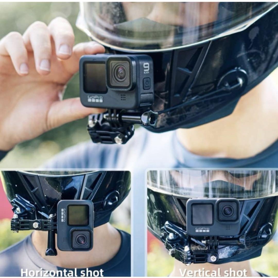 ＊ GoPro カメラアクセサリー オートバイヘルメット チンマウントキット 自動車/バイクのバイク(その他)の商品写真