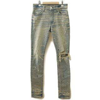 アミリ(AMIRI)のアミリ AMIRI スプラッタープリントデニム サイズ29 ダメージ スキニー(デニム/ジーンズ)