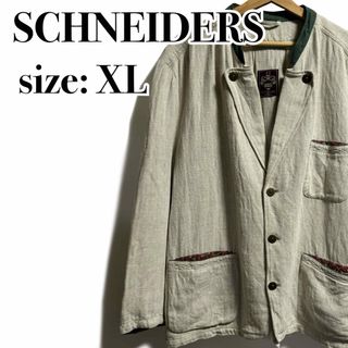 VINTAGE - SCHNEIDERS シュナイダーズ　テーラードジャケット　コットン　リネン