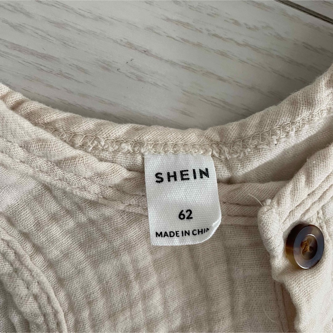 SHEIN(シーイン)のshein シーイン ロンパース  サロペット　62 キッズ/ベビー/マタニティのベビー服(~85cm)(ロンパース)の商品写真