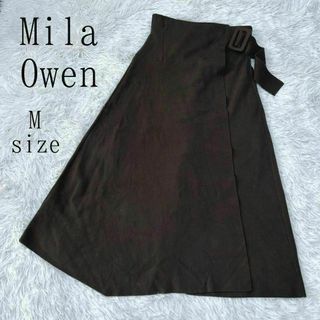 ミラオーウェン(Mila Owen)のMilaOwen ミラオーウェン コットン混ニットロング巻きスカート(ロングスカート)