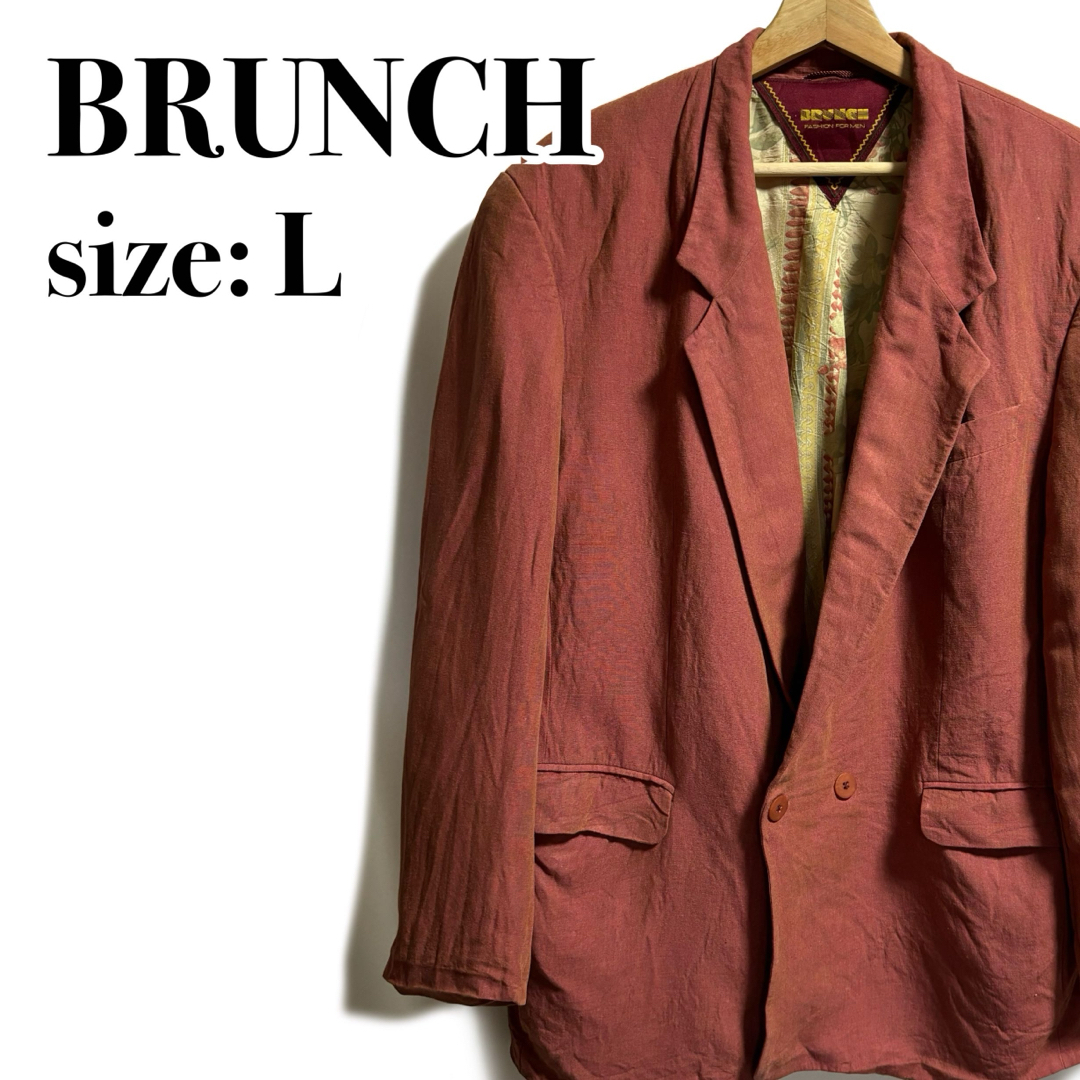 VINTAGE(ヴィンテージ)のBRUNCH テーラードジャケット サックコート 裏地総柄 ヴィンテージ メンズのジャケット/アウター(テーラードジャケット)の商品写真