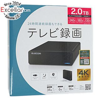 ELECOM - 【新品訳あり(箱きず・やぶれ)】 ELECOM　外付ハードディスク　ELD-FTV020UBK