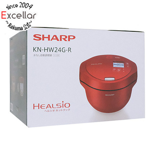 シャープ(SHARP)のSHARP　ヘルシオ ホットクック 電気無水鍋 2.4L　KN-HW24G-R　レッド(その他)