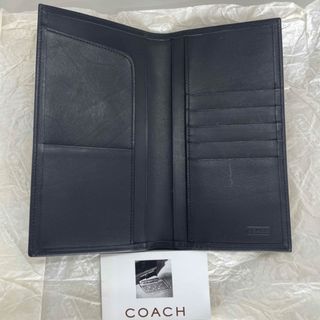 コーチ(COACH)のオールドコーチ　長財布　新品未使用　コーチ　黒　純札入れ(長財布)