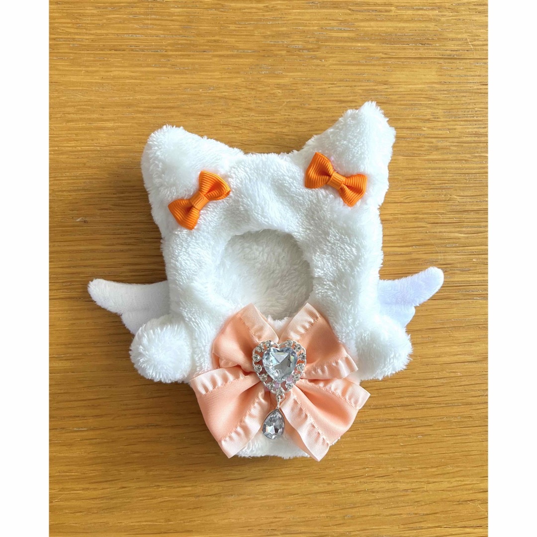 ぬい服 14cm しろねこオレンジ【セミオーダーOK】の通販 by ぬい服 14cm しろねこオレンジ【セミオーダーOK】の通販 by