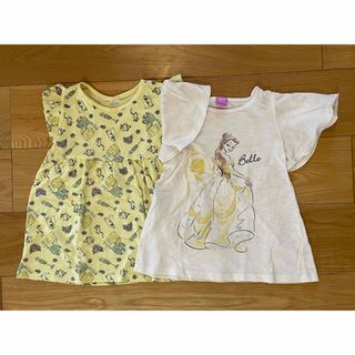 ディズニー(Disney)のプリンセス ベル🌹Tシャツ  2枚セット  120cm(Tシャツ/カットソー)