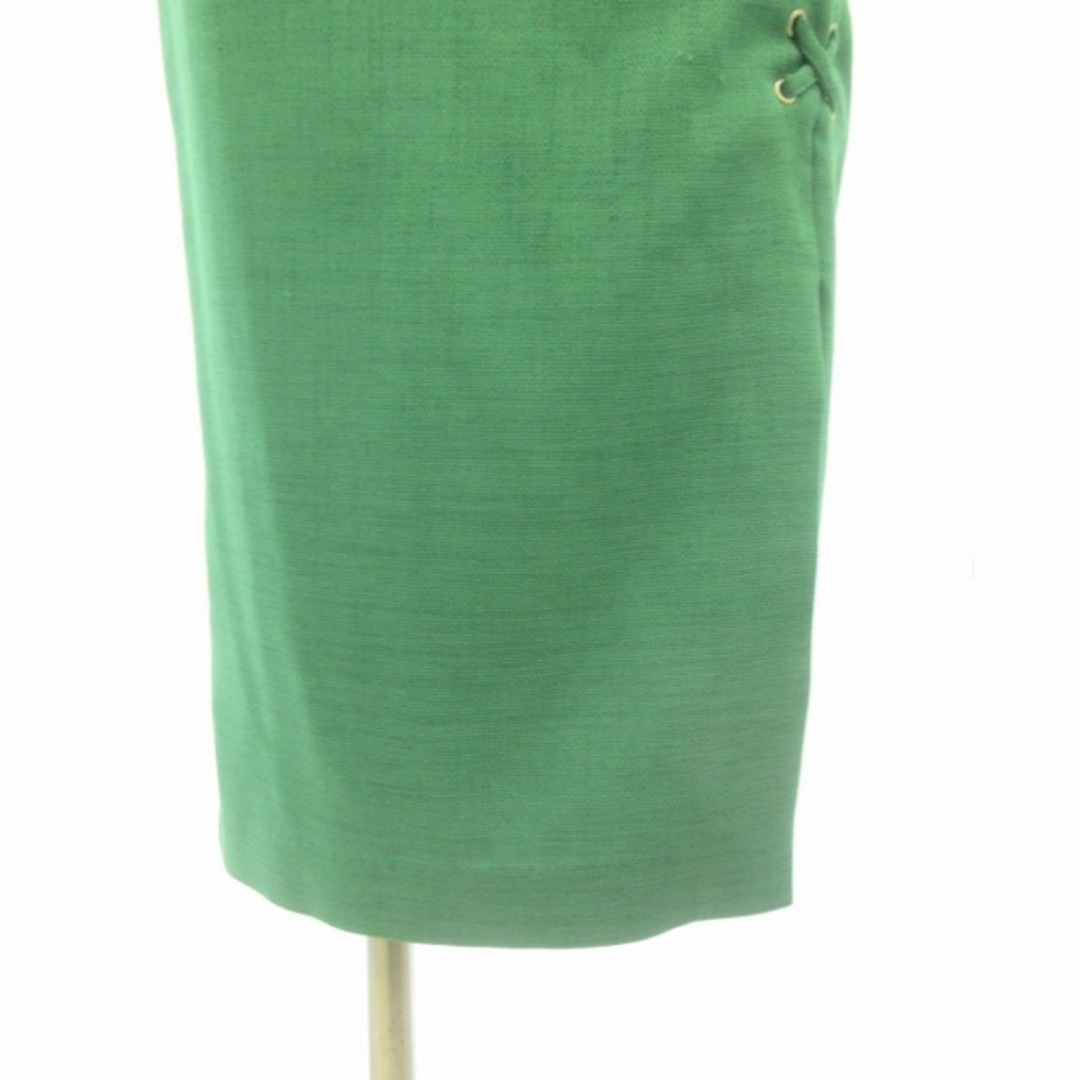 DRWCYS(ドロシーズ)のドロシーズ 美品 レースアップタイトスカート ひざ丈 緑 1 約S ■122 レディースのスカート(ひざ丈スカート)の商品写真