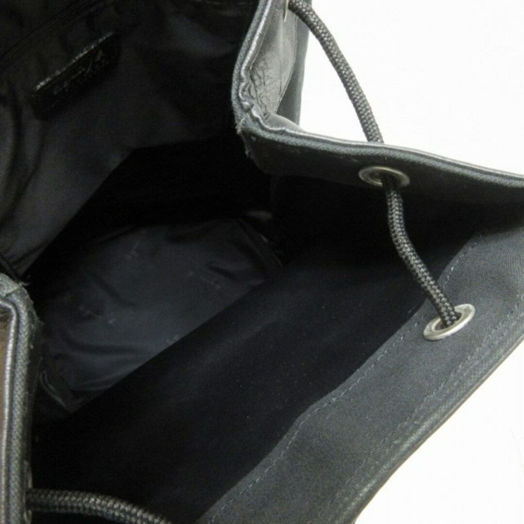 agnes b.(アニエスベー)のアニエスベー ショルダーバッグ 巾着 キャンバス 切替 レザー コンチョ 装飾 レディースのバッグ(ショルダーバッグ)の商品写真