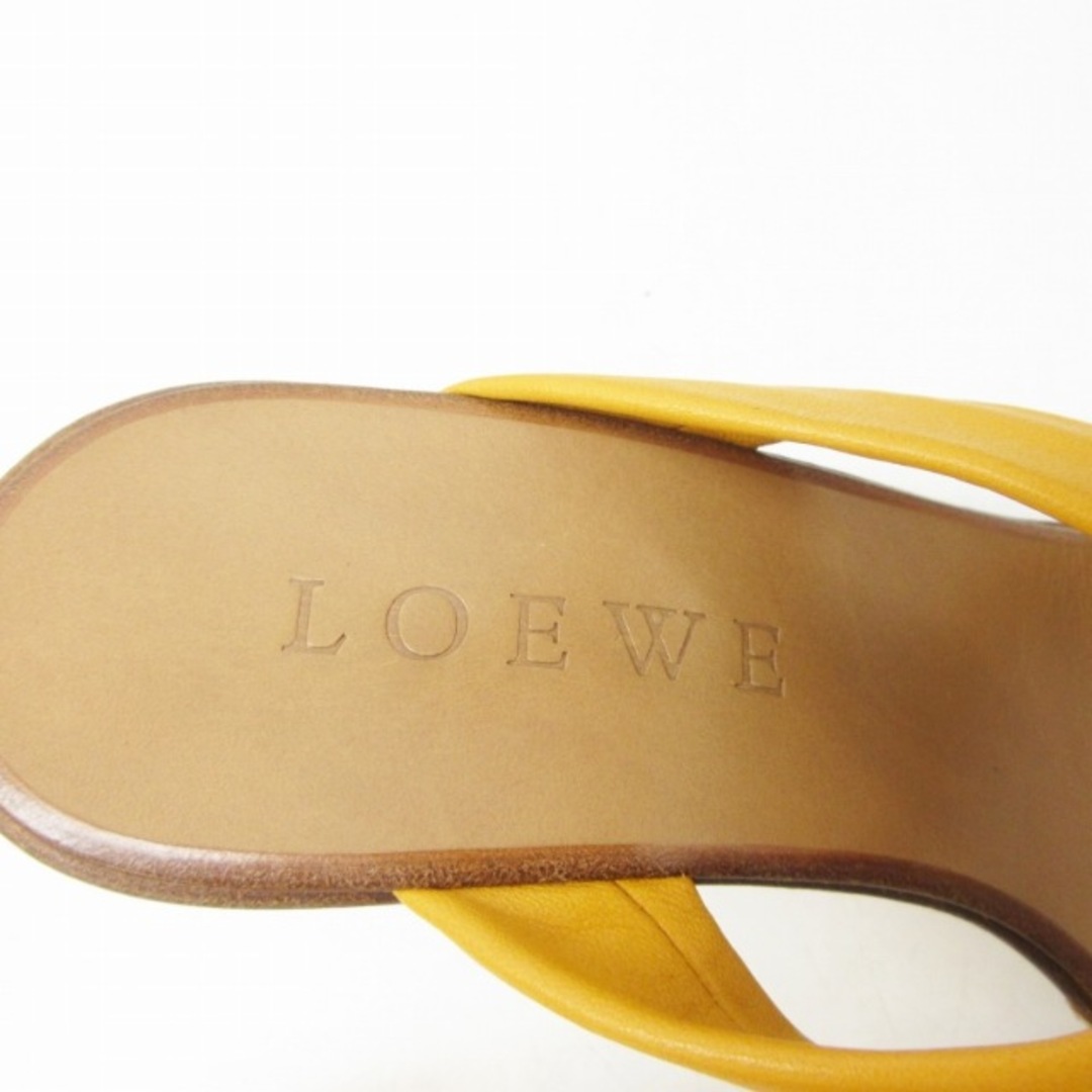 LOEWE(ロエベ)のロエベ 美品 サンダル ミュール アナグラム ロゴ レザー 37 約24cm レディースの靴/シューズ(サンダル)の商品写真