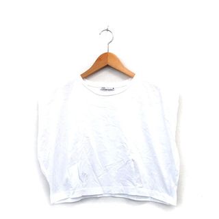 ザラ(ZARA)のザラ ZARA カットソー Tシャツ ノースリーブ ショート丈 コットン(カットソー(半袖/袖なし))