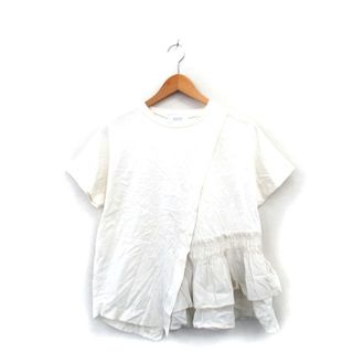 ステュディオス STUDIOUS カットソー Tシャツ 半袖 フリル コットン