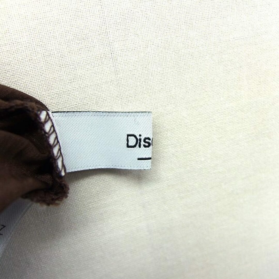 Discoat(ディスコート)のディスコート Discoat ノーカラー ブラウス シャツ 無地 シンプル レディースのトップス(シャツ/ブラウス(半袖/袖なし))の商品写真