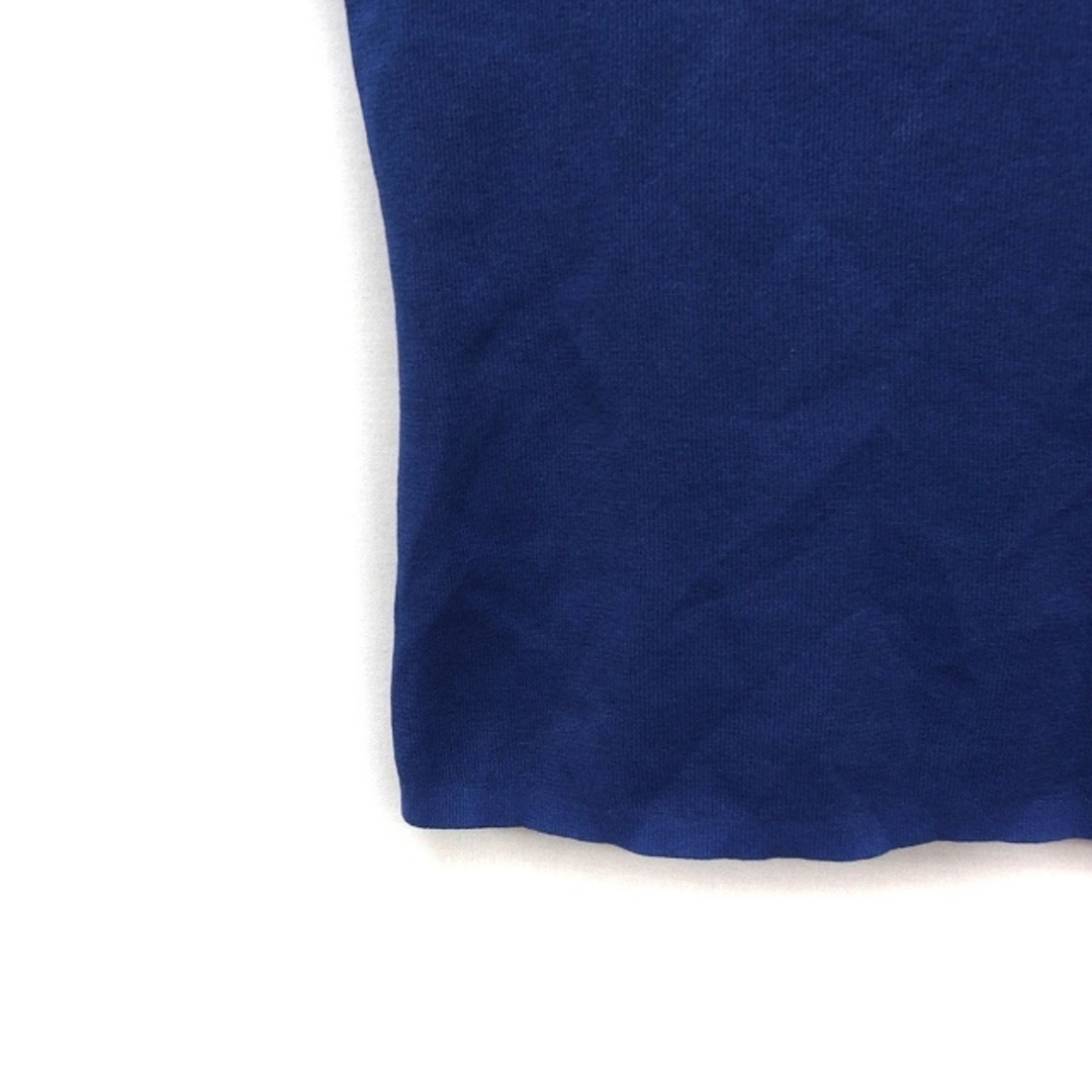 Sybilla(シビラ)のシビラ SYBILLA 半袖ニット セーター ペンタゴンネック 無地 M ブルー レディースのトップス(ニット/セーター)の商品写真