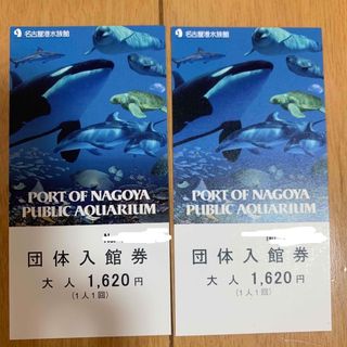 名古屋港水族館　入館券　大人2枚(水族館)