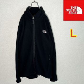 ザノースフェイス(THE NORTH FACE)のノースフェイス　フリース　リブフリース　ブラック　メンズＬ相当(ブルゾン)