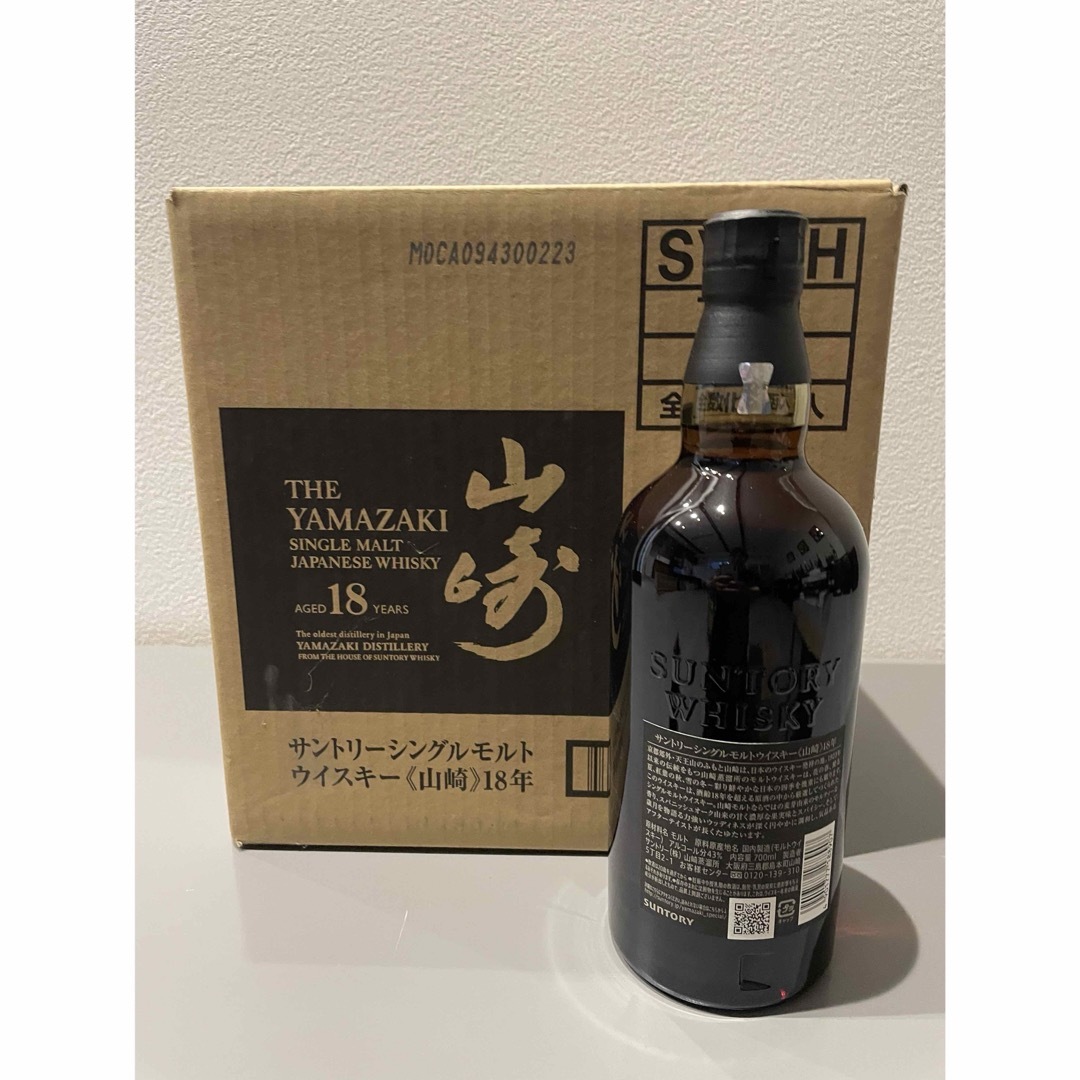 サントリー(サントリー)のサントリー山崎18年700ml 6入1箱 食品/飲料/酒の酒(ウイスキー)の商品写真