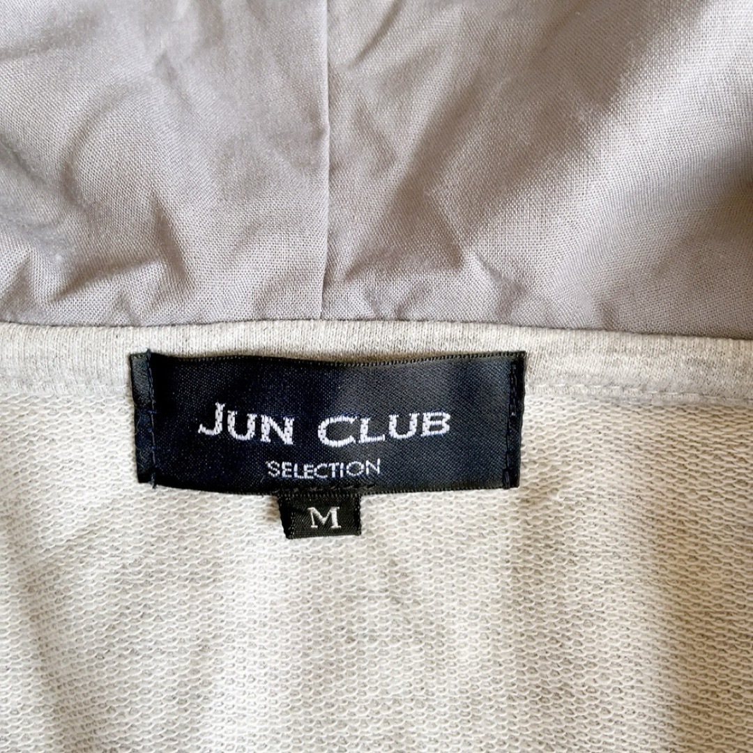 JUNCLUB(ジュンクラブ)のJUN CLUB パーカー ジップアップ グレー メンズ M メンズのトップス(パーカー)の商品写真